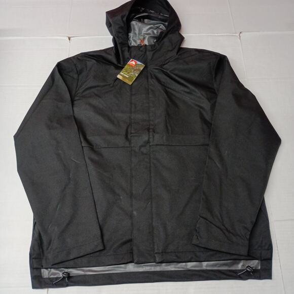 Ozark Trail Rain Jacket Men's Size XL Black Waterproof - Picture 1 of 9